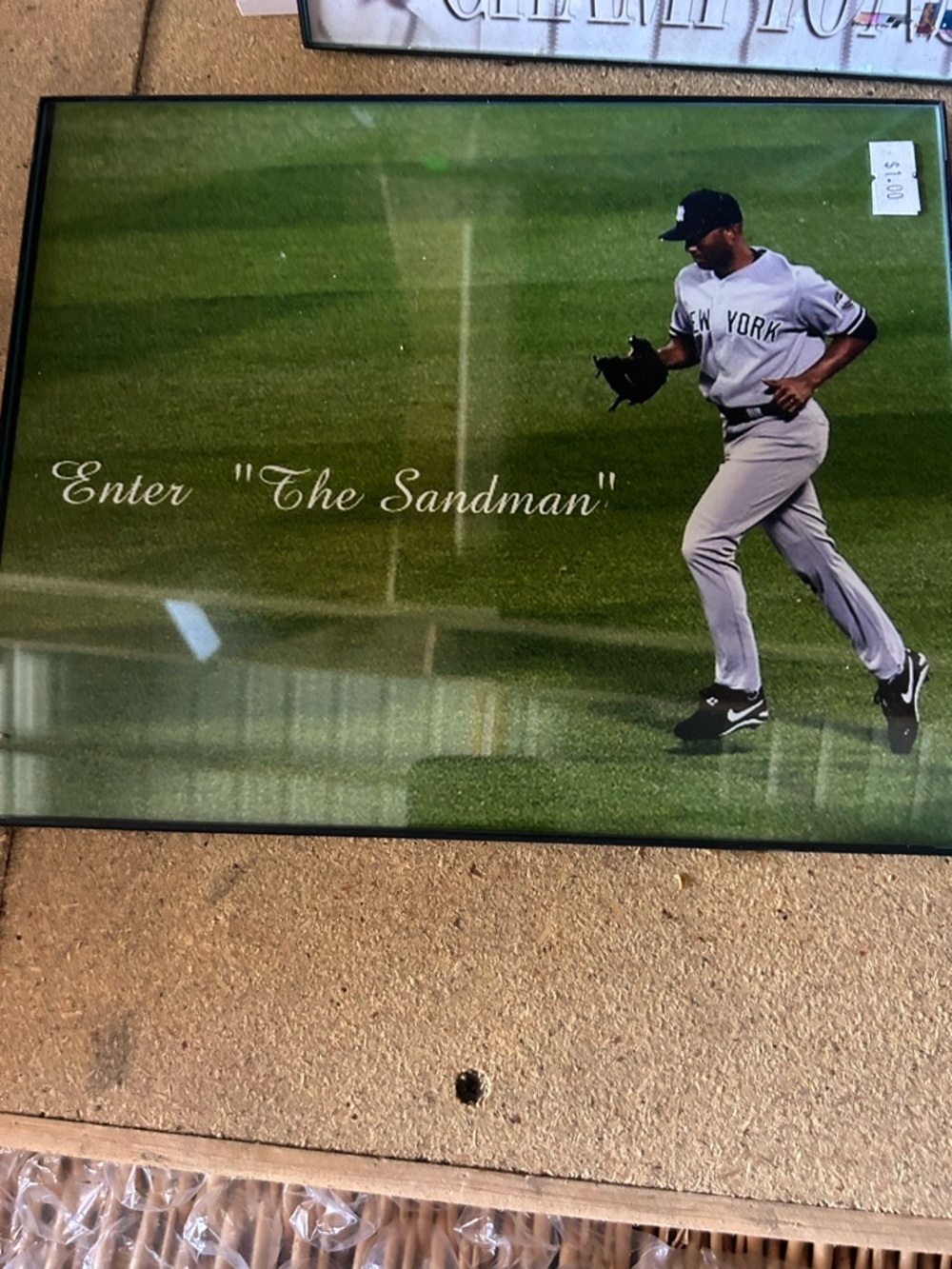 Enter the Sandman framed photo Mariano Rivera